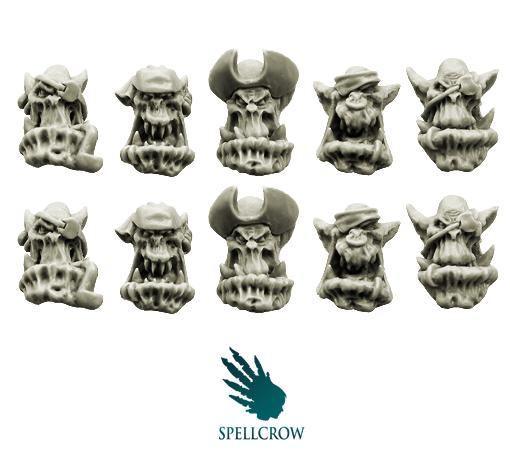 Orcs Bulky Freebooters Heads - Gap Games