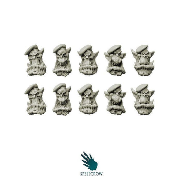 Orcs Bulky Green Berets Heads - Gap Games