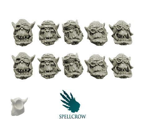 Orcs Storm Flying Squadron Heads (ver. 1) - Gap Games