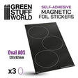 Oval Magnetic Sheet SELF-ADHESIVE - 120x92mm - Gap Games