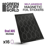 Oval Magnetic Sheet SELF-ADHESIVE - 60x35mm - Gap Games