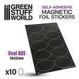Oval Magnetic Sheet SELF-ADHESIVE - 90x52mm - Gap Games