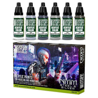GREEN STUFF WORLD Paint Set - NMM Steel and Silver