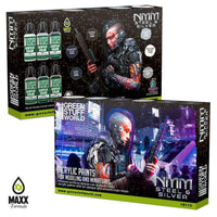 GREEN STUFF WORLD Paint Set - NMM Steel and Silver