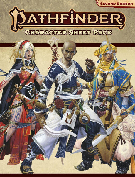 Pathfinder Second Edition Character Sheet Pack - Gap Games
