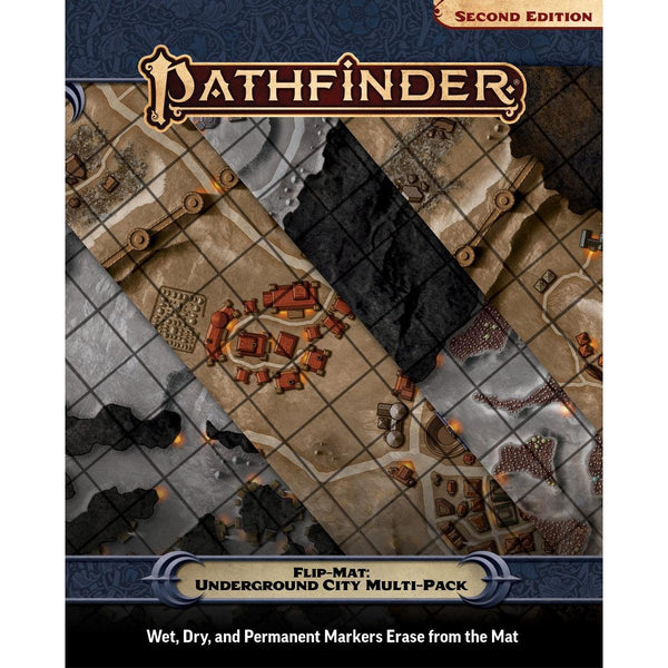 Pathfinder Second Edition: Flip-Mat: Underground City Multi-Pack - Gap Games