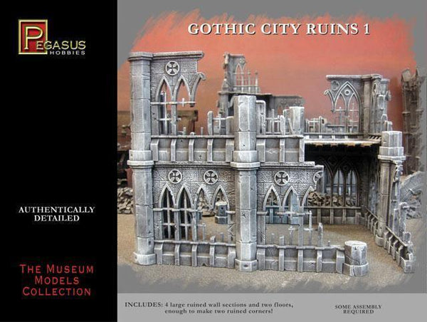 PEGASUS 4930 28MM GOTHIC CITY RUINS SET 1 - Gap Games