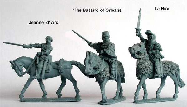 Perry Metals - Jeanne d'Arc, La Hire, 'Bastard of Orleans' (Mounted) - Gap Games