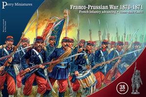 Perry Miniatures - Franco Prussian War French Infantry Advancing 1870-1871 (Plastic) - Gap Games