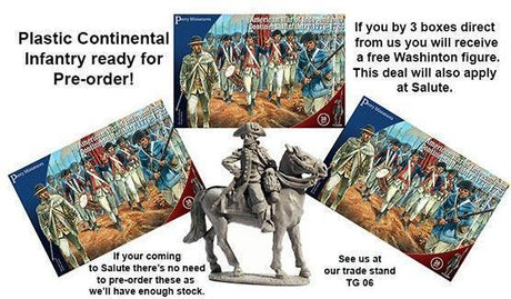 Perry Miniatures - Plastic American War of Independence Continental Infantry 1776-1783 - Gap Games