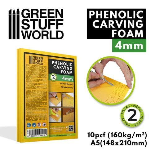 Phenolic Carving Foam 4mm - A5 size - Gap Games