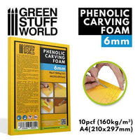 Phenolic Carving Foam 6mm - A4 size - Gap Games