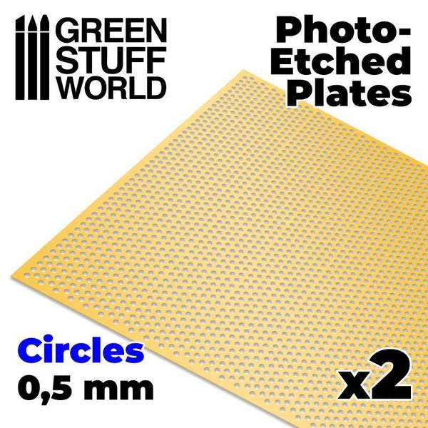 Photo-etched Plates - Circles - Size S (2 pcs) - Gap Games
