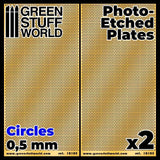 Photo-etched Plates - Circles - Size S (2 pcs) - Gap Games