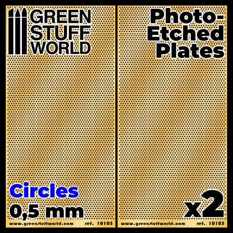 Photo-etched Plates - Circles - Size S (2 pcs) - Gap Games
