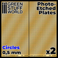 Photo-etched Plates - Circles - Size S (2 pcs) - Gap Games