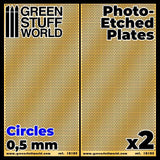 Photo-etched Plates - Circles - Size S (2 pcs) - Gap Games