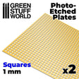 Photo-etched Plates - Squares - Size L (2 pcs) - Gap Games