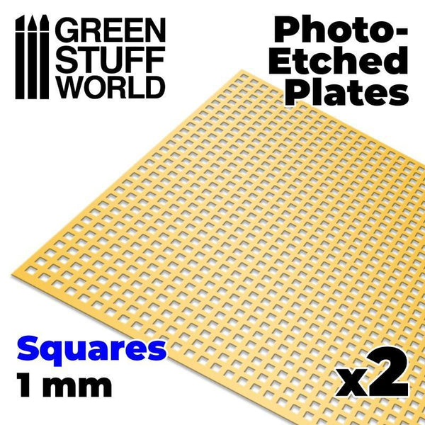 Photo-etched Plates - Squares - Size L (2 pcs) - Gap Games