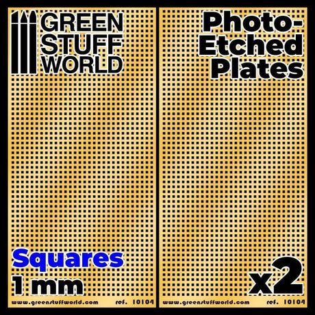 Photo-etched Plates - Squares - Size L (2 pcs) - Gap Games