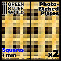 Photo-etched Plates - Squares - Size L (2 pcs) - Gap Games