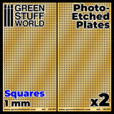 Photo-etched Plates - Squares - Size L (2 pcs) - Gap Games