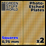 Photo-etched Plates - Squares - Size M (2 pcs) - Gap Games