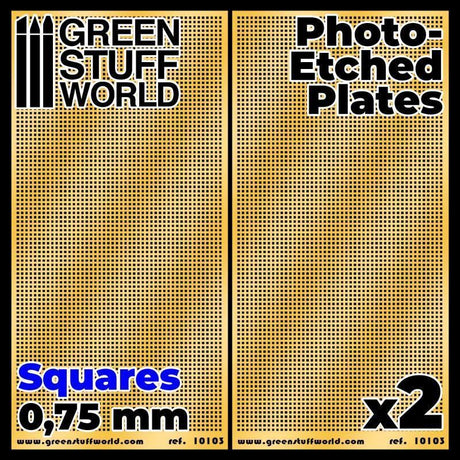 Photo-etched Plates - Squares - Size M (2 pcs) - Gap Games
