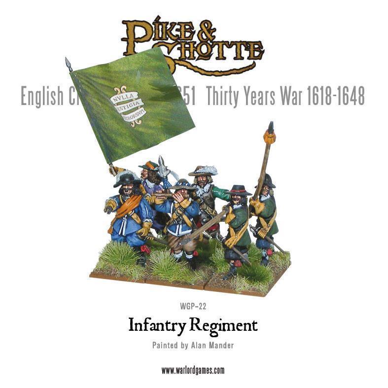 Pike & Shotte Infantry Regiment plastic boxed set - Gap Games