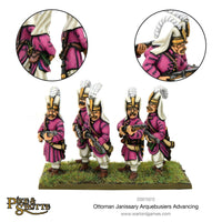 Pike and Shotte Ottoman Janissary Arquebusiers Advancing - Gap Games