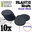 Plastic Bases - Round 40 mm Black - Gap Games