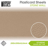 GREEN STUFF WORLD Plasticard - Stone Wall
