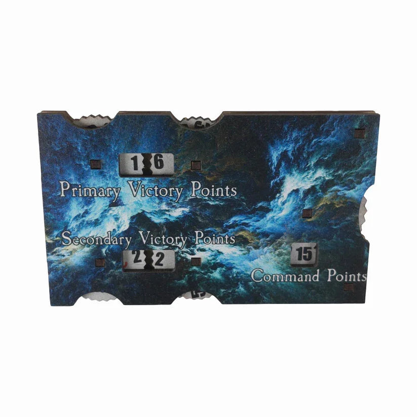 Battlefield Accessories: Point Tracker - 40k 10th Ed (TTR) Blue Warp