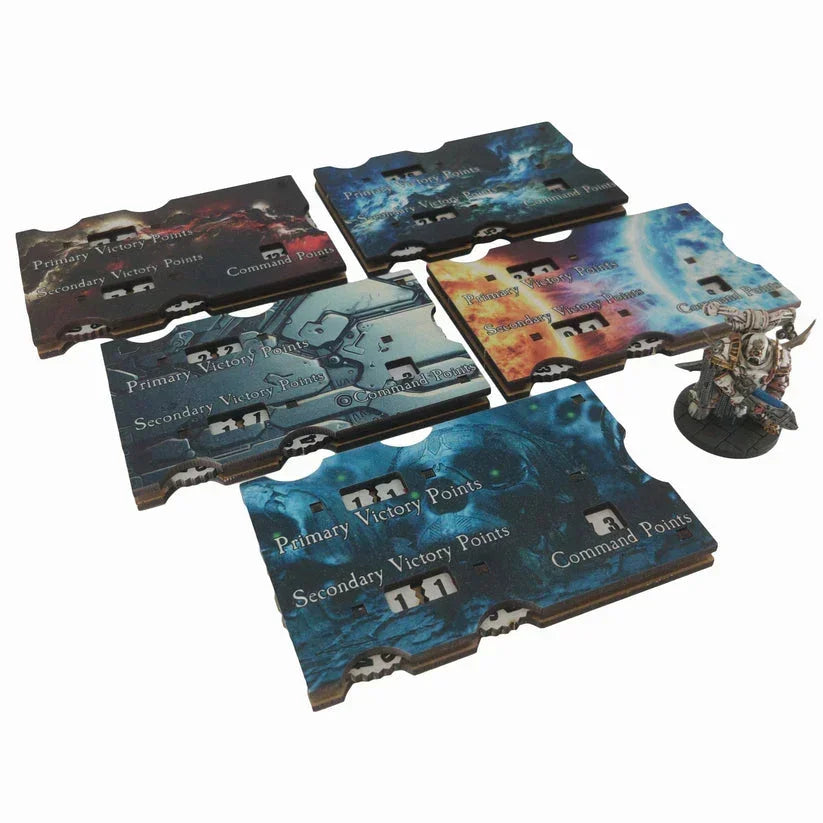 Battlefield Accessories: Point Tracker - 40k 10th Ed (TTR) Red Warp