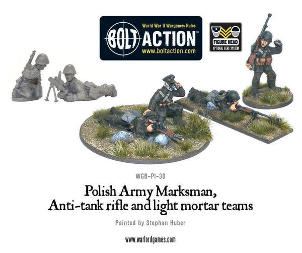 Polish Army Marksman, Anti-tank rifle and light mortar teams - Gap Games