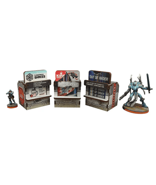 Micro Art Studio - Precinct Sigma Food Booths 1 (3) PREPAINTED (grey) - Pre-Order