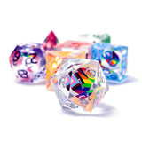 Sirius Dice - Dungeons and Dragons Progress Pride Dice Set 7