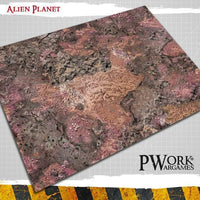 PWORK Wargames - Alien Planet - Wargames Terrain Mat - Gap Games