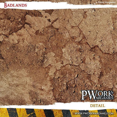 PWORK Wargames - Badlands - Wargames Terrain Mat - Gap Games