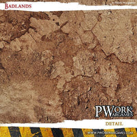 PWORK Wargames - Badlands - Wargames Terrain Mat - Gap Games
