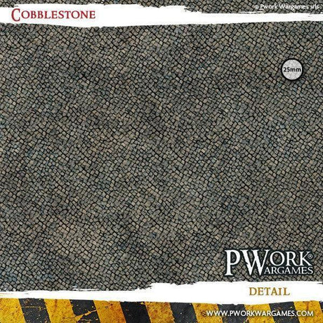 PWORK Wargames - Cobblestone - Wargames Terrain Mat - Gap Games