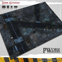 PWORK Wargames - Dark Gotham - Wargames Terrain Mat - Gap Games