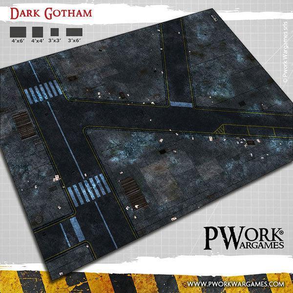 PWORK Wargames - Dark Gotham - Wargames Terrain Mat - Gap Games