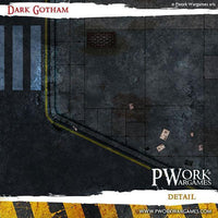 PWORK Wargames - Dark Gotham - Wargames Terrain Mat - Gap Games