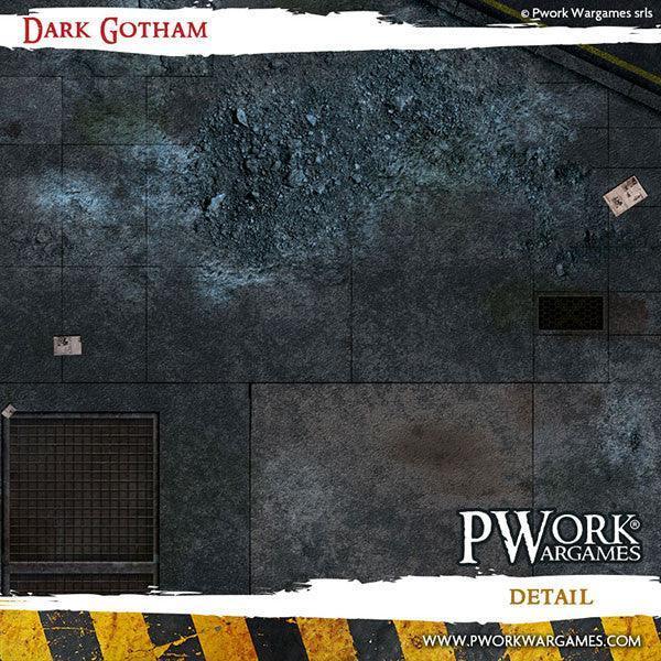 PWORK Wargames - Dark Gotham - Wargames Terrain Mat - Gap Games