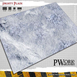 PWORK Wargames - Frosty Plain - Wargames Terrain Mat - Gap Games