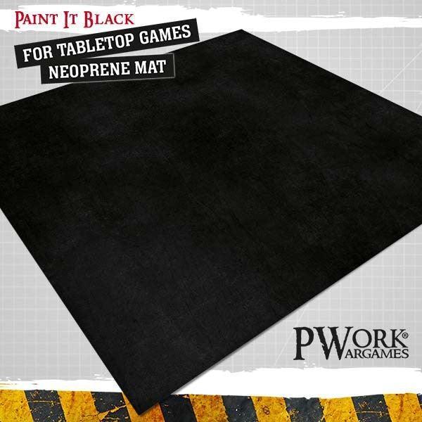 PWORK Wargames - Paint It Black - Tabletop Board Game Mat - Gap Games