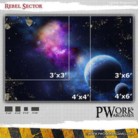 PWORK Wargames - Rebel Sector - Wargames Terrain Mat - Gap Games
