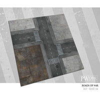 PWORK Wargames - Roads of War - Wargames Terrain Mat - Gap Games