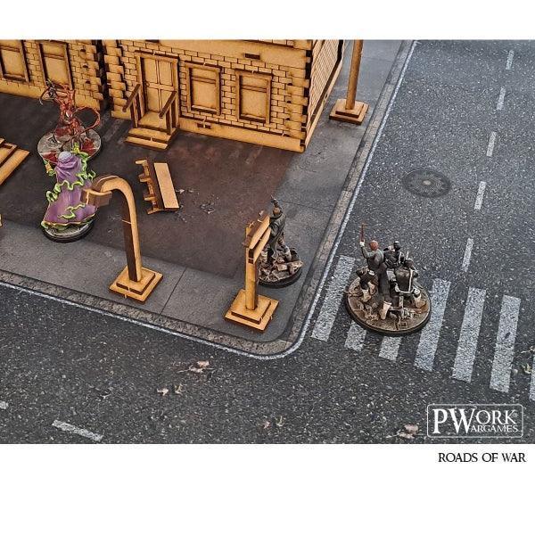 PWORK Wargames - Roads of War - Wargames Terrain Mat - Gap Games